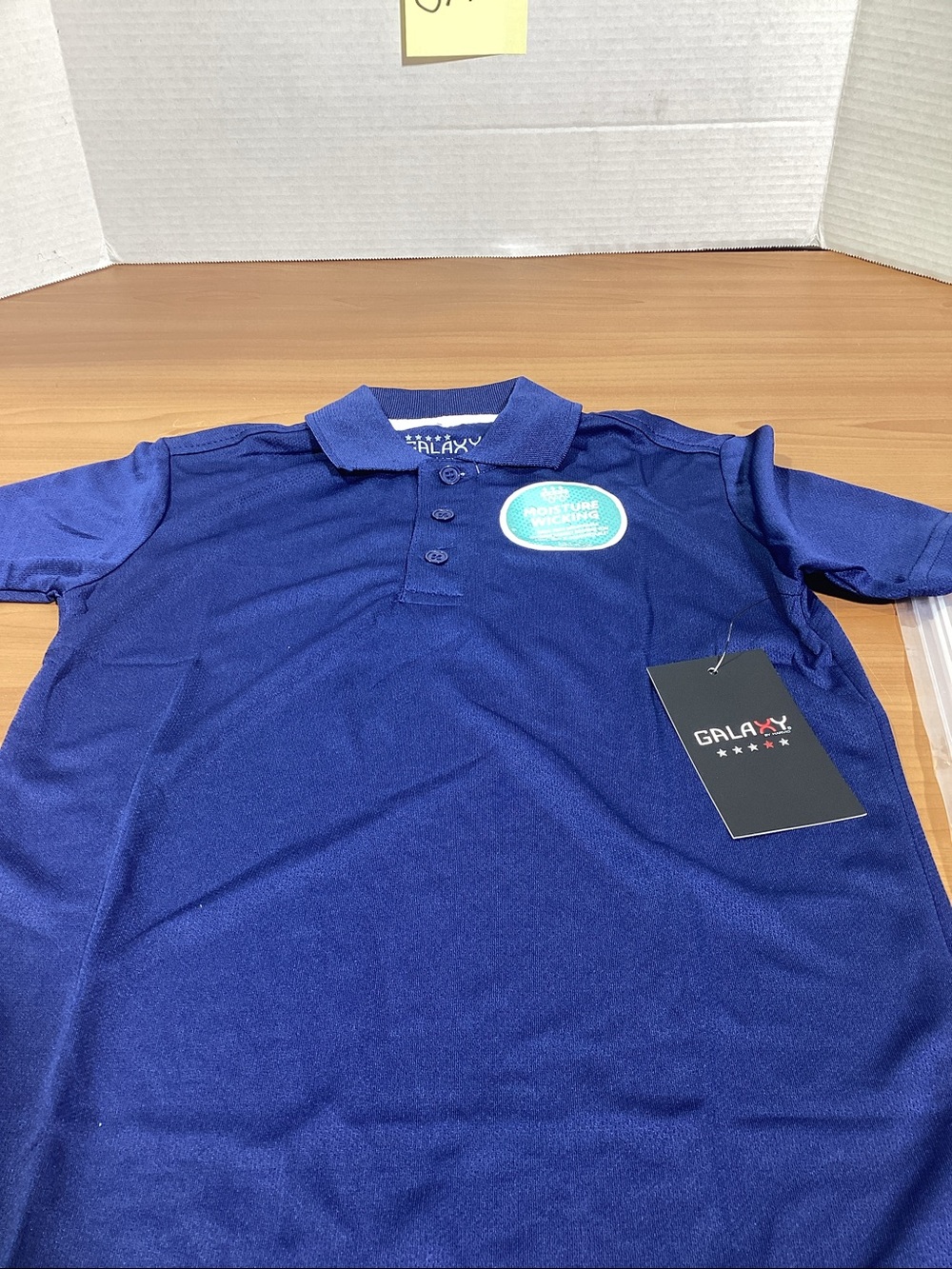 Galaxy By Harvic Boys Navy Blue Polo Shirt - Picture 3 of 4